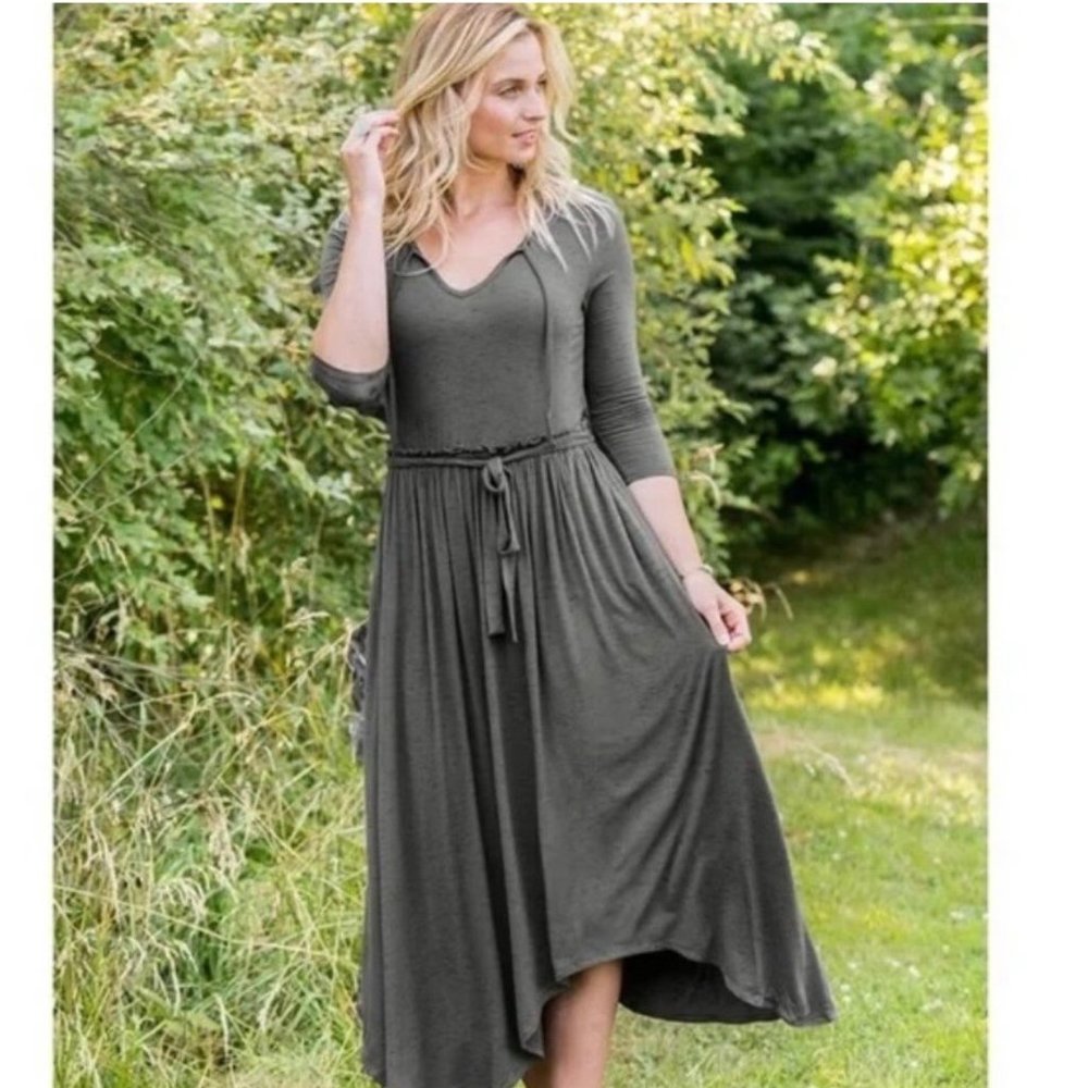 Matilda Jane Go West Maxi Dress Dark Grey | M